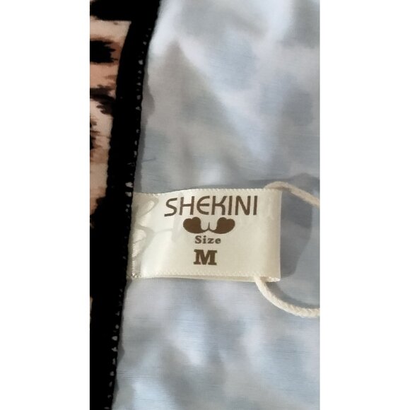 Shekini Size Medium Swim Skirt Womens Leopard Print High-Waisted Ruffle Hem - Picture 7 of 9